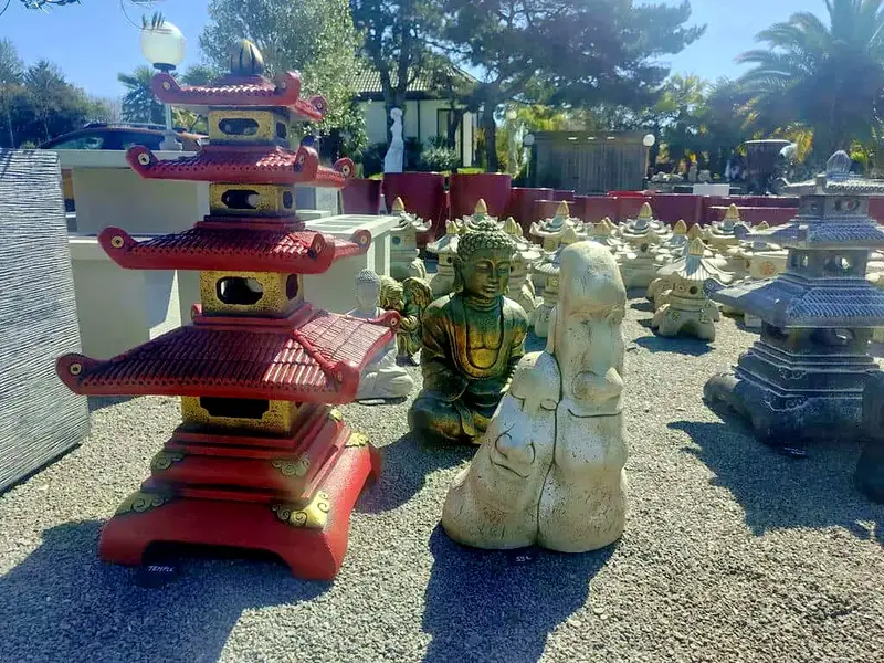 Lanterne temple asiatique